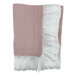 Coperta Corredino In Filo Di Cotone Con Pizzo Neonata GRANLEI 609 - GRANLEI - LuxuryKids