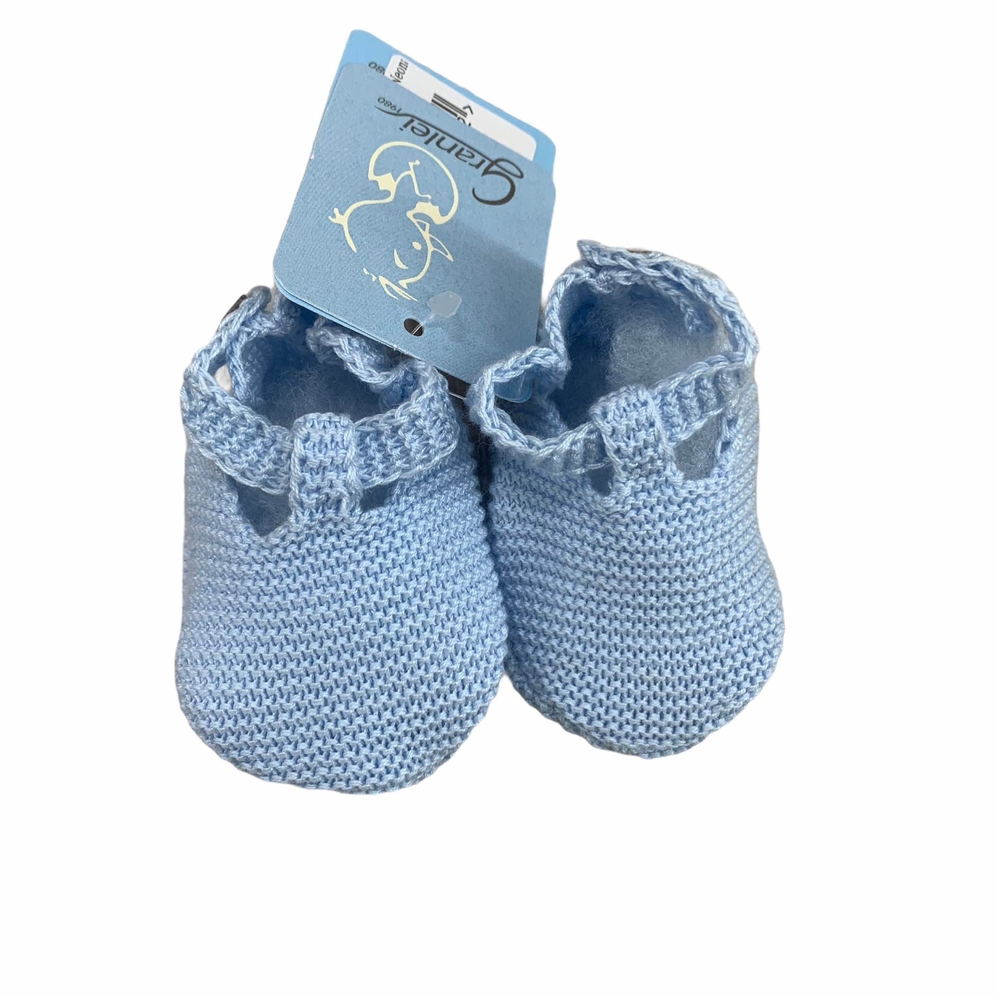 Scarpe Da Culla In Filo Di Cotone Neonato GRANLEI 278 - GRANLEI - LuxuryKids