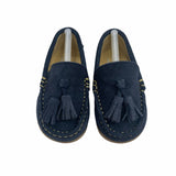 Scarpe Primi Passi Mocassino Camoscio Con Nappine Neonato PANYNO C1805 - PANYNO - LuxuryKids