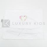 Busta Nascita In Cotone Bianca Con Ricamo Sul Davanti Neonata LA SARTORIA DEI PICCOLI LBU306 - LA SARTORIA DEI PICCOLI - LuxuryKids