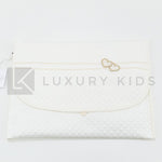 Busta Nascita In Cotone Trapuntata Panna Con Applicazione Di Cuoricini Neonata LA SARTORIA DEI PICCOLI LBU351 - LA SARTORIA DEI PICCOLI - LuxuryKids