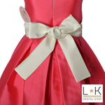 Abito con Balze in Tulle Bambina Cerimonia Elegante Fucsia Mimil’_ 263 - MIMILU' - LuxuryKids