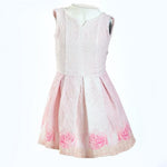 Abito Elegante Damascato Rosa Bambina Fun&Fun CHBDR7743 - FUN&FUN - LuxuryKids