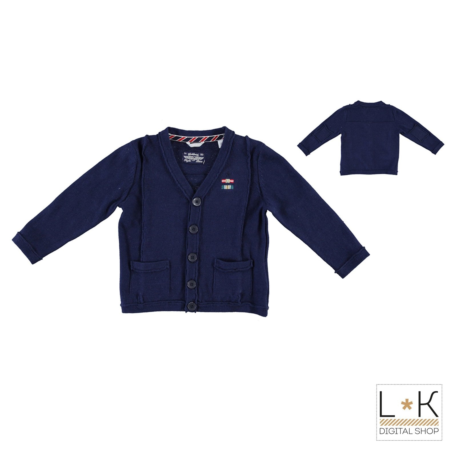 Cardigan Blu Bambino Sarabanda M102 - SARABANDA - LuxuryKids