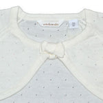 Coprispalle Traforato in cotone Panna Neonata Minibanda Q706 - MINIBANDA - LuxuryKids