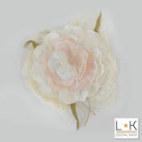 Fermaglio per capelli Elegante Con Fiore e pizzo MimilÃƒÂ¹ 284T - MIMILU' - LuxuryKids