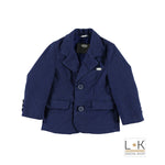 Giacca Elegante In Caldo Cotone Blu Bambino Sarabanda N172 - SARABANDA - LuxuryKids