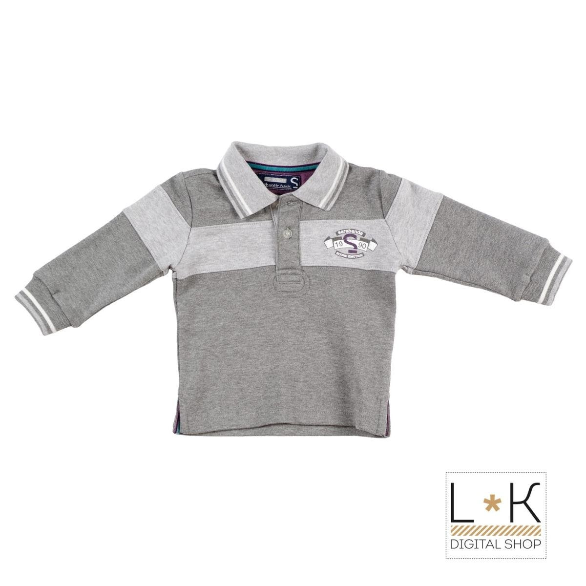 POLO CALDO COTONE NEONATO SARABANDA F120-00 - SARABANDA - LuxuryKids