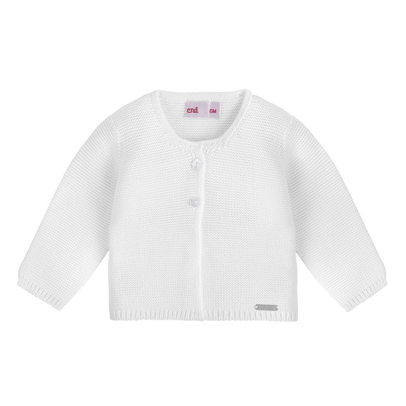 Cardigan Basic In Filo Di Cotone Neonati CONDOR 511 - Condor - LuxuryKids