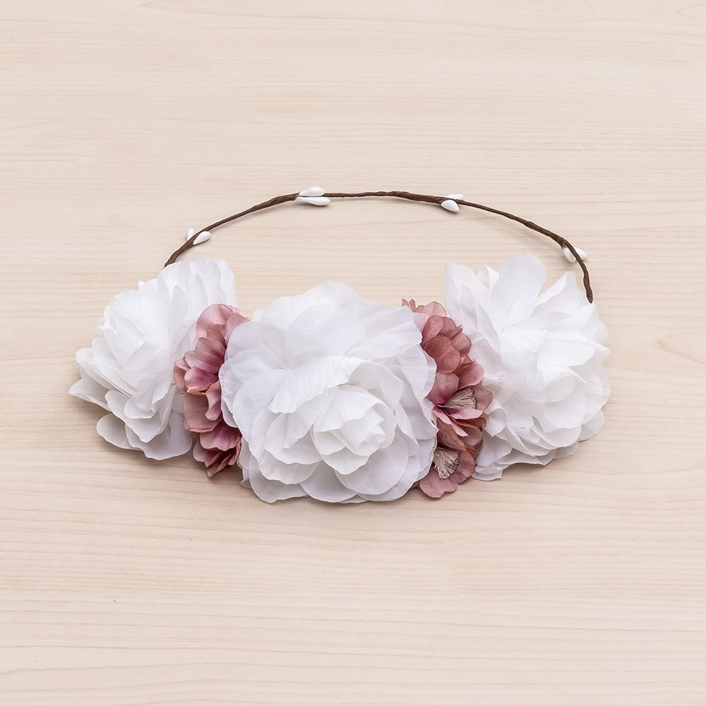 Corona con Fiori di Colori Alteranti in Tulle Bambina Siena 6363 - SIENA - LuxuryKids