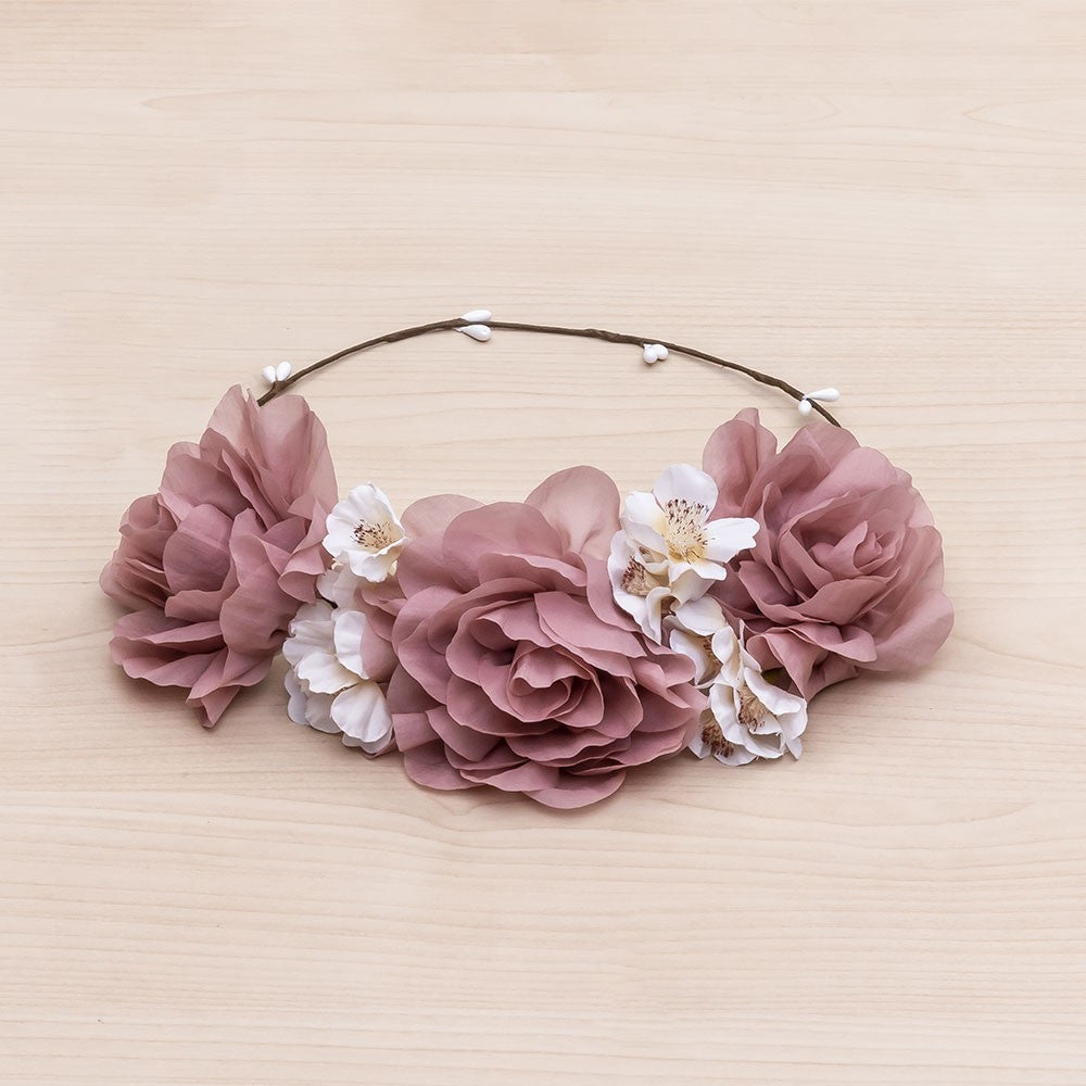 Corona con Fiori di Colori Alteranti in Tulle Bambina Siena 6363 - SIENA - LuxuryKids