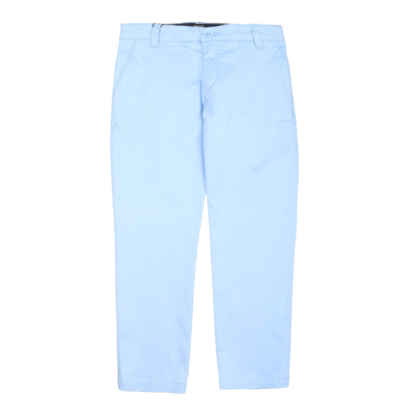 Pantalone Elegante in Cotone  Celeste Bambino Armani 3Z4P14 - ARMANI JUNIOR - LuxuryKids