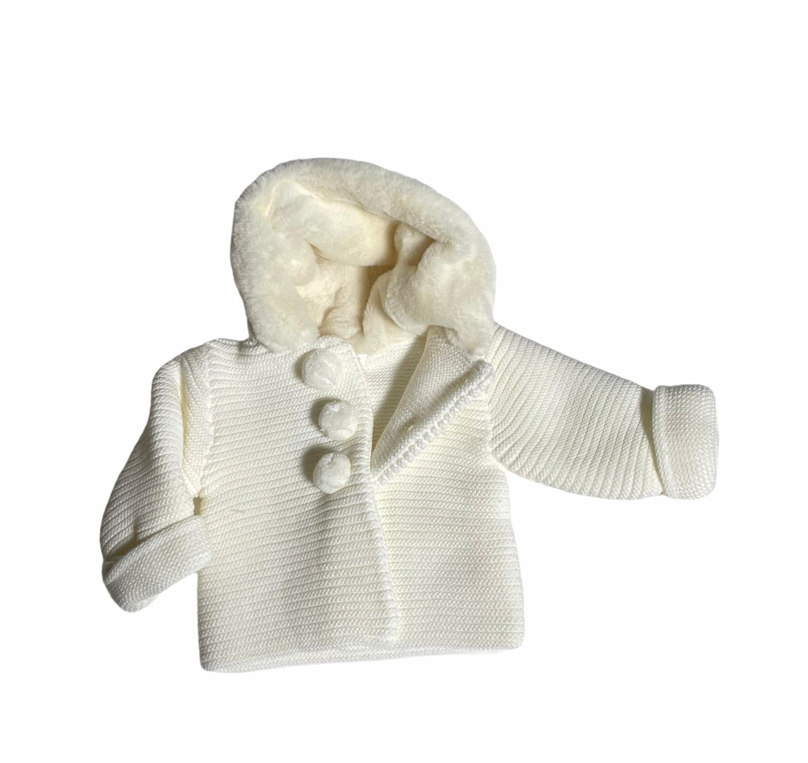 Cappottino in Caldo Cotone con Cappuccio in Ecopelliccia Neonato BABY FASHION 55011 - Baby Fashion - LuxuryKids