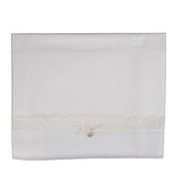 Lenzuolino Per Carrozzina In Cotone Con Pizzo Neonata-o NINNAOH I21LE10 - NINNAOH - LuxuryKids