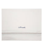 Lenzuolino Per Carrozzina In Cotone Panna Neonato Tema Family NINNAOH I21LE207 - NINNAOH - LuxuryKids