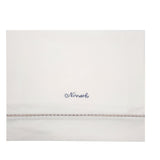Lenzuolino Per Carrozzina In Cotone Panna Neonato Tema Family NINNAOH I21LE207 - NINNAOH - LuxuryKids