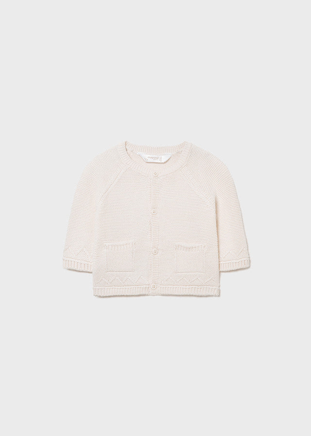 Cardigan In Tricot Misto Lana Neonato MAYORAL 2366 - MAYORAL - LuxuryKids