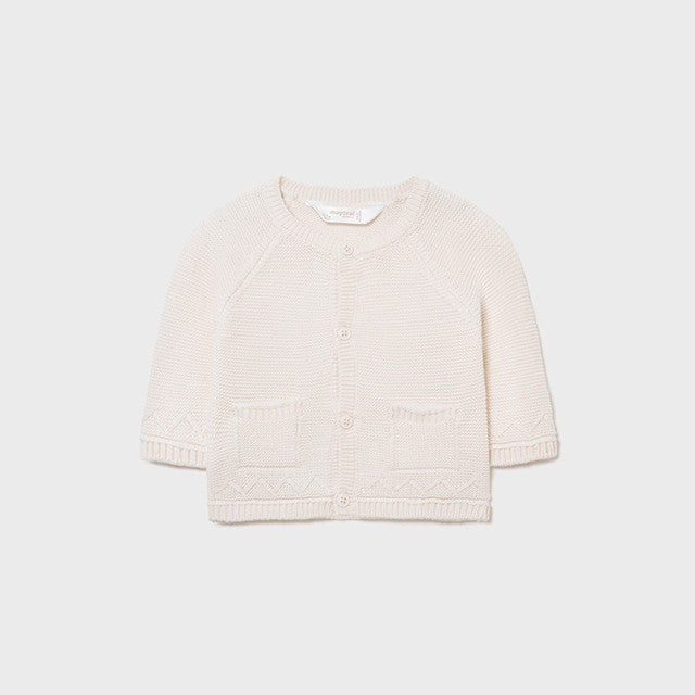 Cardigan In Tricot Misto Lana Neonato MAYORAL 2366 - MAYORAL - LuxuryKids