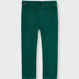 Pantalone Lungo In Twill Di Cotone Verde Bambino MAYORAL 4564 - MAYORAL - LuxuryKids