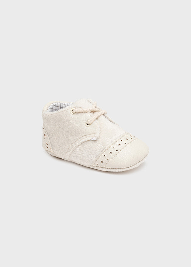 Scarpe Da Culla In Camoscio Ed Ecopelle Neonato MAYORAL 9445 - MAYORAL - LuxuryKids