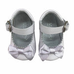 Scarpa Da culla In Vera Pelle Ballerina Con Fiocco In Raso Neonata PANYNO A2608 - PANYNO - LuxuryKids