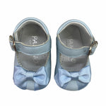 Scarpa Da culla In Vera Pelle Ballerina Con Fiocco In Raso Neonata PANYNO A2608 - PANYNO - LuxuryKids