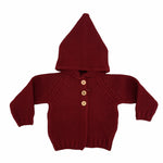 Cardigan con Cappuccio in Lana Neonato-a Del Sur 9214 - DEL SUR - LuxuryKids