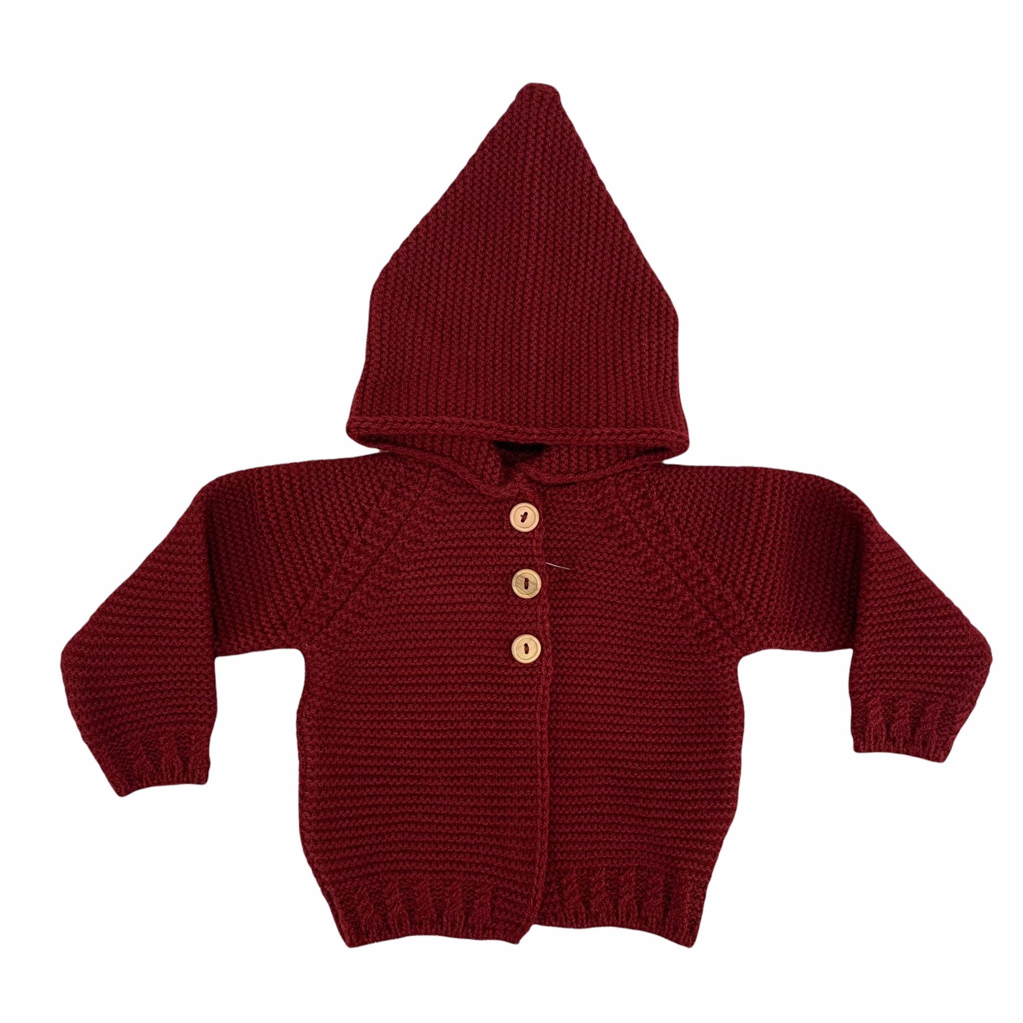 Cardigan con Cappuccio in Lana Neonato-a Del Sur 9214 - DEL SUR - LuxuryKids