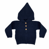Cardigan con Cappuccio in Lana Neonato-a Del Sur 9214 - DEL SUR - LuxuryKids