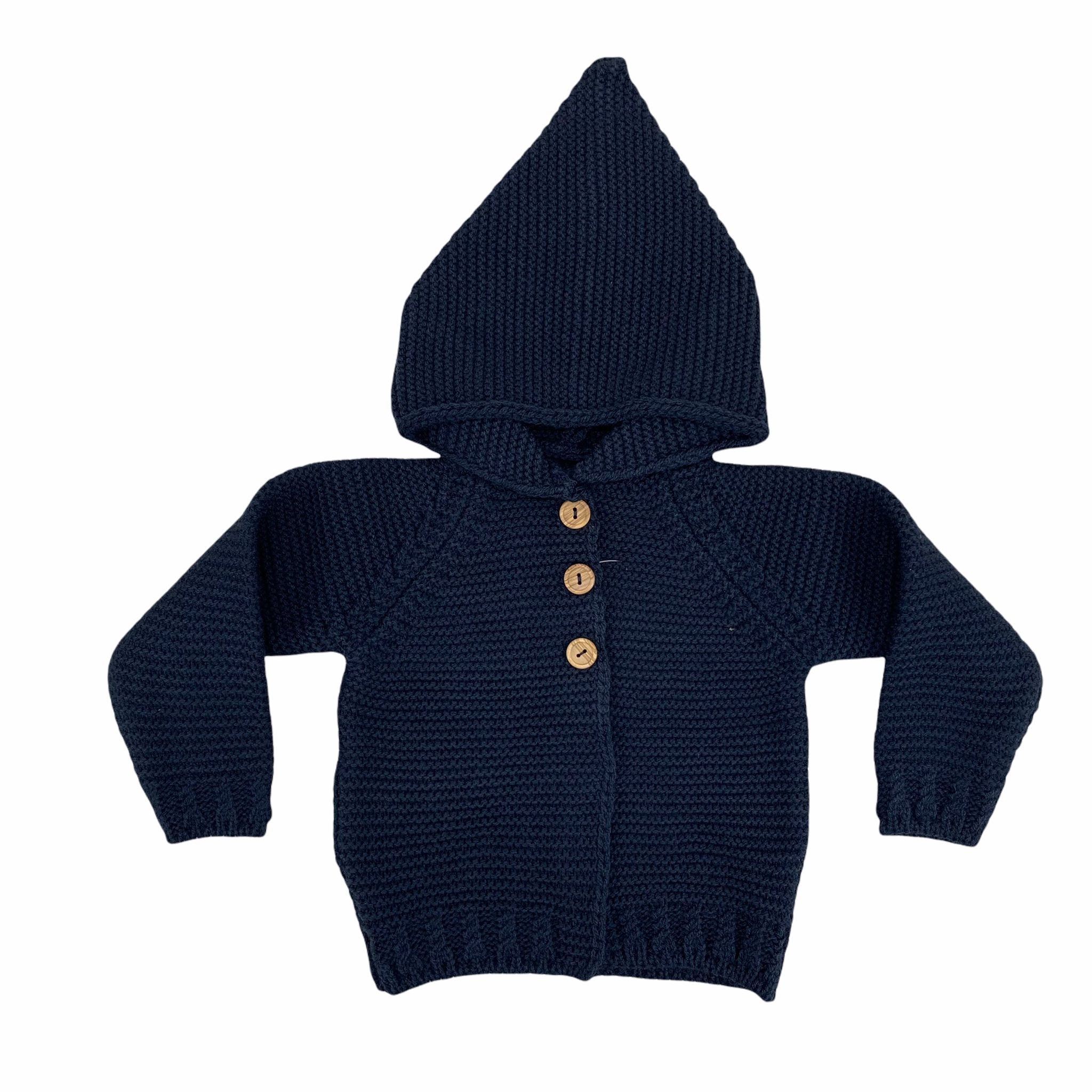 Cardigan con Cappuccio in Lana Neonato-a Del Sur 9214 - DEL SUR - LuxuryKids