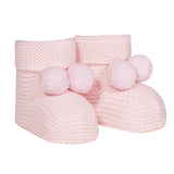 Babbucce In Caldo Cotone Punto Legaccio Con Pompon Neonato/a CONDOR 2916 - Condor - LuxuryKids