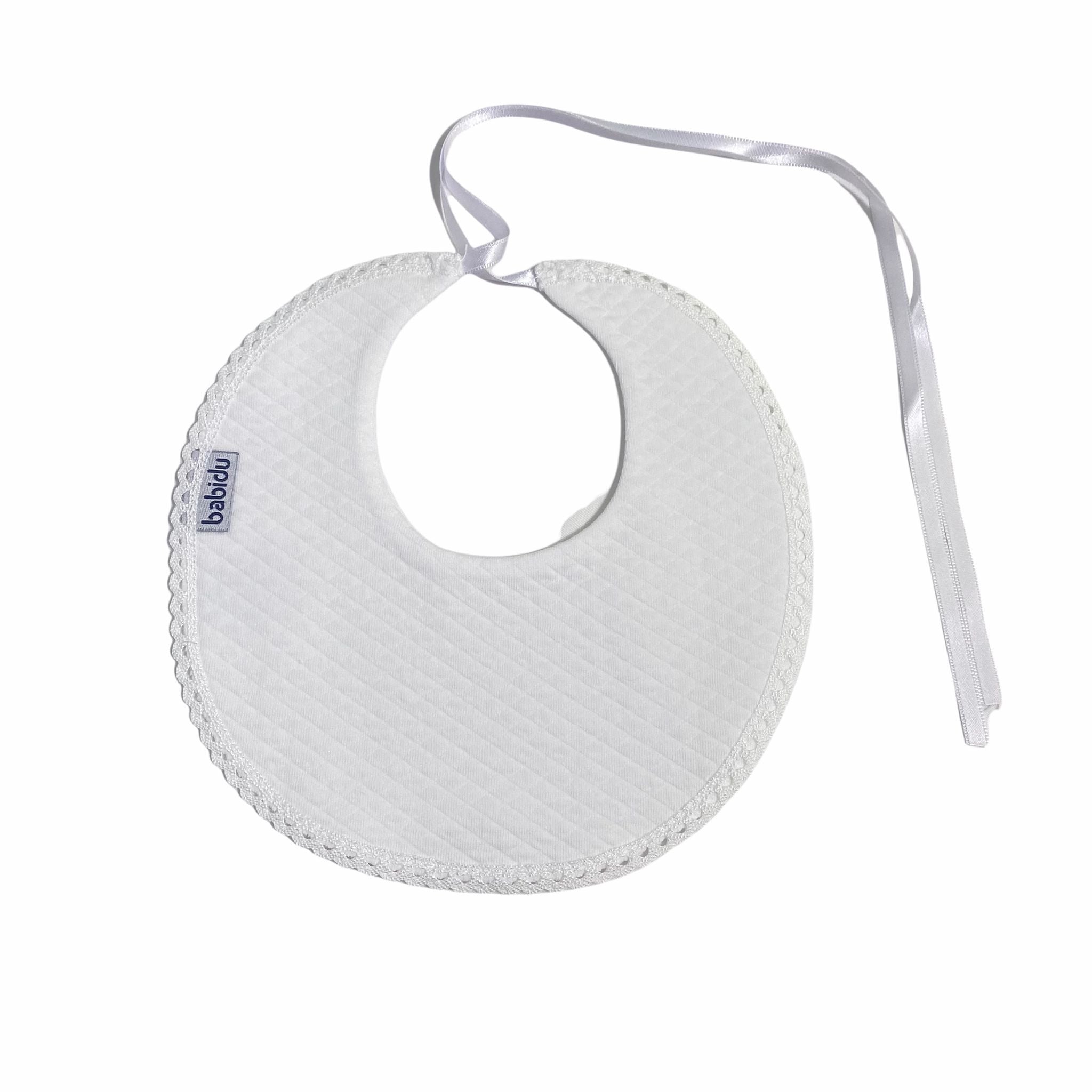 Bavetta Singola Trapuntata in Cotone Unisex Babidu 6291BA - BABIDU - LuxuryKids