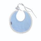 Bavetta Singola Tinta Unita con Merletto Unisex Babidu 605BA - BABIDU - LuxuryKids