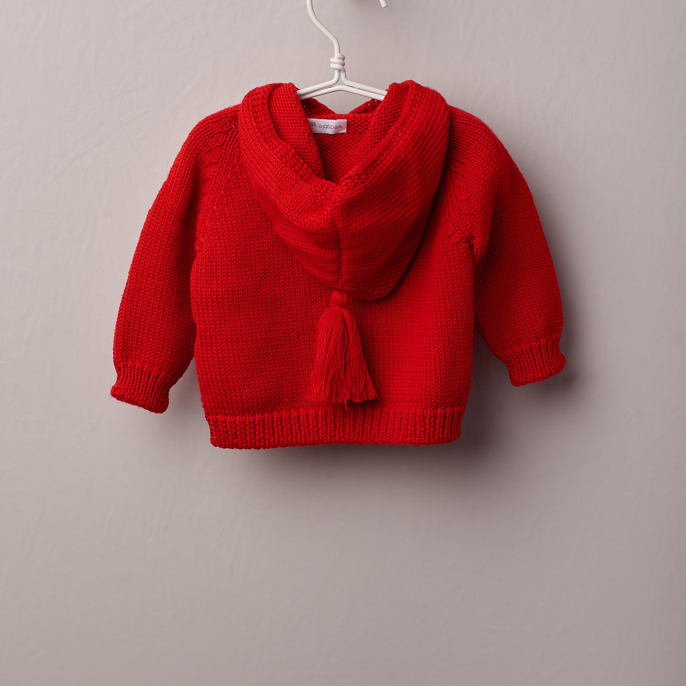 Cardigan Con Cappuccio In Lana Neonato-a WEDOBLE I2110308A - WEDOBLE - LuxuryKids