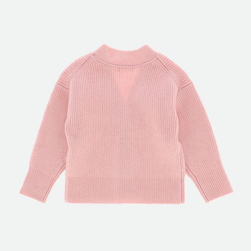 Cardigan In Misto Lana Rosa Bambina Angel's Face JOSEPHINE - Angel's Face - LuxuryKids