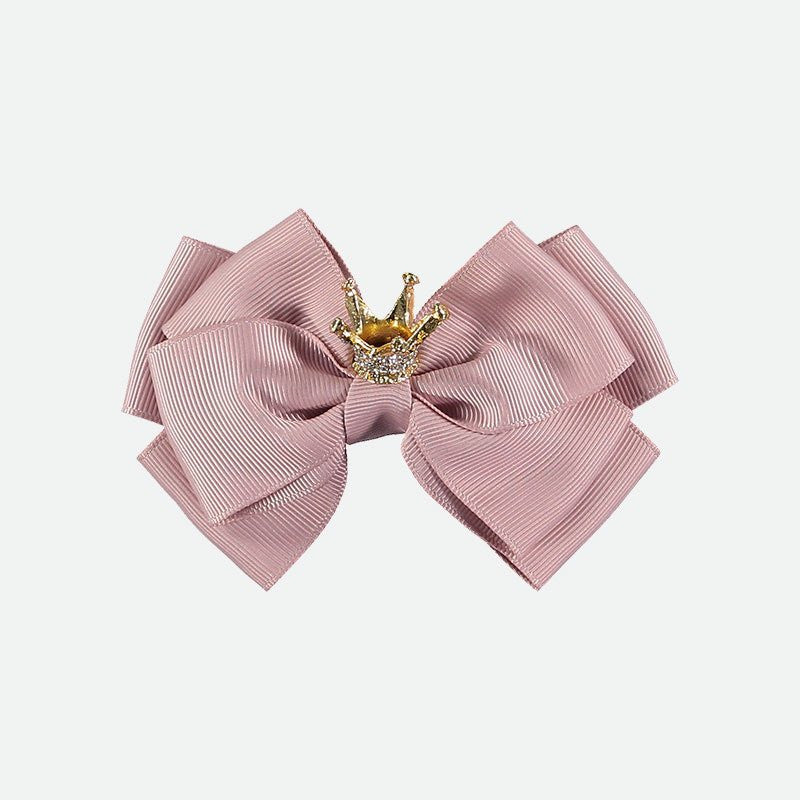 Pinzetta Con Fiocco Con Corona Bambina Angel's Face BIGBOW - Angel's Face - LuxuryKids
