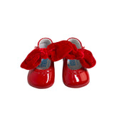 Scarpa Da Culla Ballerina Con Fiocco In Vernice Neonata Indice 1710 - INDICE - LuxuryKids