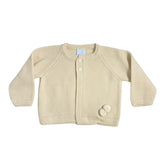 Cardigan In Misto Lana a Maniche Lunghe Neonata Granlei 2507CA - GRANLEI - LuxuryKids