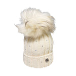 Cappello In Misto Lana Con Strass E Pompon In Murmasky Neonata FURFANTE CT3444A - FURFANTE - LuxuryKids
