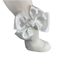 Calze In Caldo Cotone Con Fiocco In Raso Neonata MEIA PATA 2057 - MEIA PATA - LuxuryKids