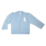 Cardigan In Misto Lana con Scollo a V e Bottoni Neonato Ponto por Ponto 3758CA - PONTO POR PONTO - LuxuryKids