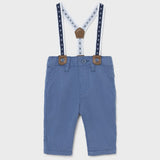 Pantalone Lungo Con Bretelle In Caldo Cotone Neonato MAYORAL 2520 - MAYORAL - LuxuryKids