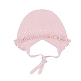 Cuffia in Caldo Cotone Corredino Neonata Rosa Antico Granlei 2590 - GRANLEI - LuxuryKids