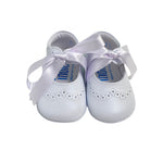 Scarpa Da Culla Ballerina Con Fiocco In Pelle Neonata Indice 1683 - INDICE - LuxuryKids