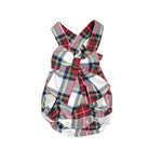 Pagliaccetto Intero Scozzese Con Fiocco Neonata Phi Clothing 21645 - PHY CLOTHING - LuxuryKids