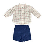 Completo 2 pezzi Elegante Velluto Neonato Valentina Bebes BWT29 - VALENTINA BEBES - LuxuryKids