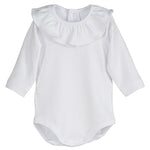 Body Manica Lunga In Caldo Cotone con Collo Volante Neonata Calmaro19085BO - CALAMARO - LuxuryKids