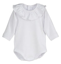 Body Manica Lunga In Caldo Cotone con Collo Volante Neonata Calmaro19085BO - CALAMARO - LuxuryKids
