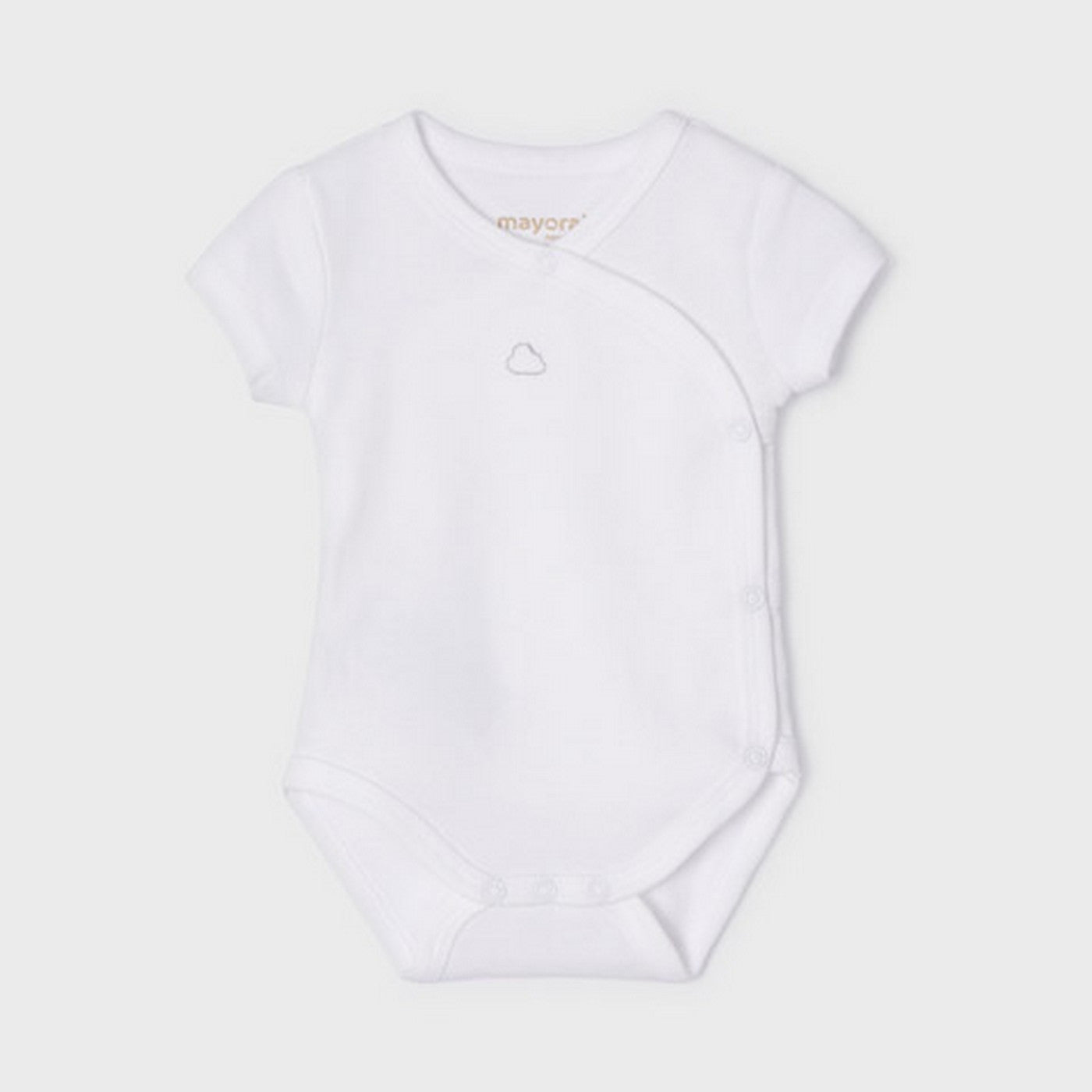 Body Intimo Manica Corta In Cotone Bianco Neonato-a MAYORAL 1707M - MAYORAL - LuxuryKids