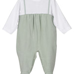 Tutina Intera In Cotone Verde Neonato-a Unisex CALAMARO 32371 - CALAMARO - LuxuryKids
